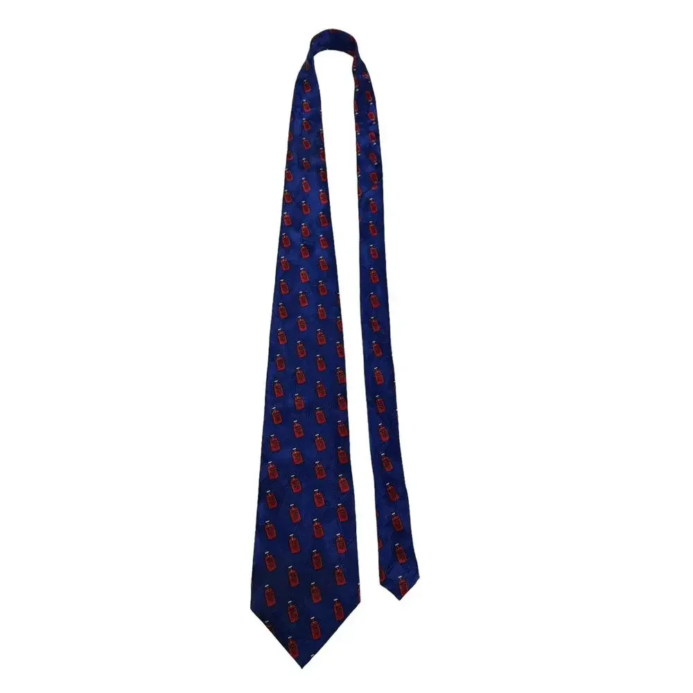 Absolut Marine Absolut Vodka Vintage Rare Novelty Necktie 100% Silk